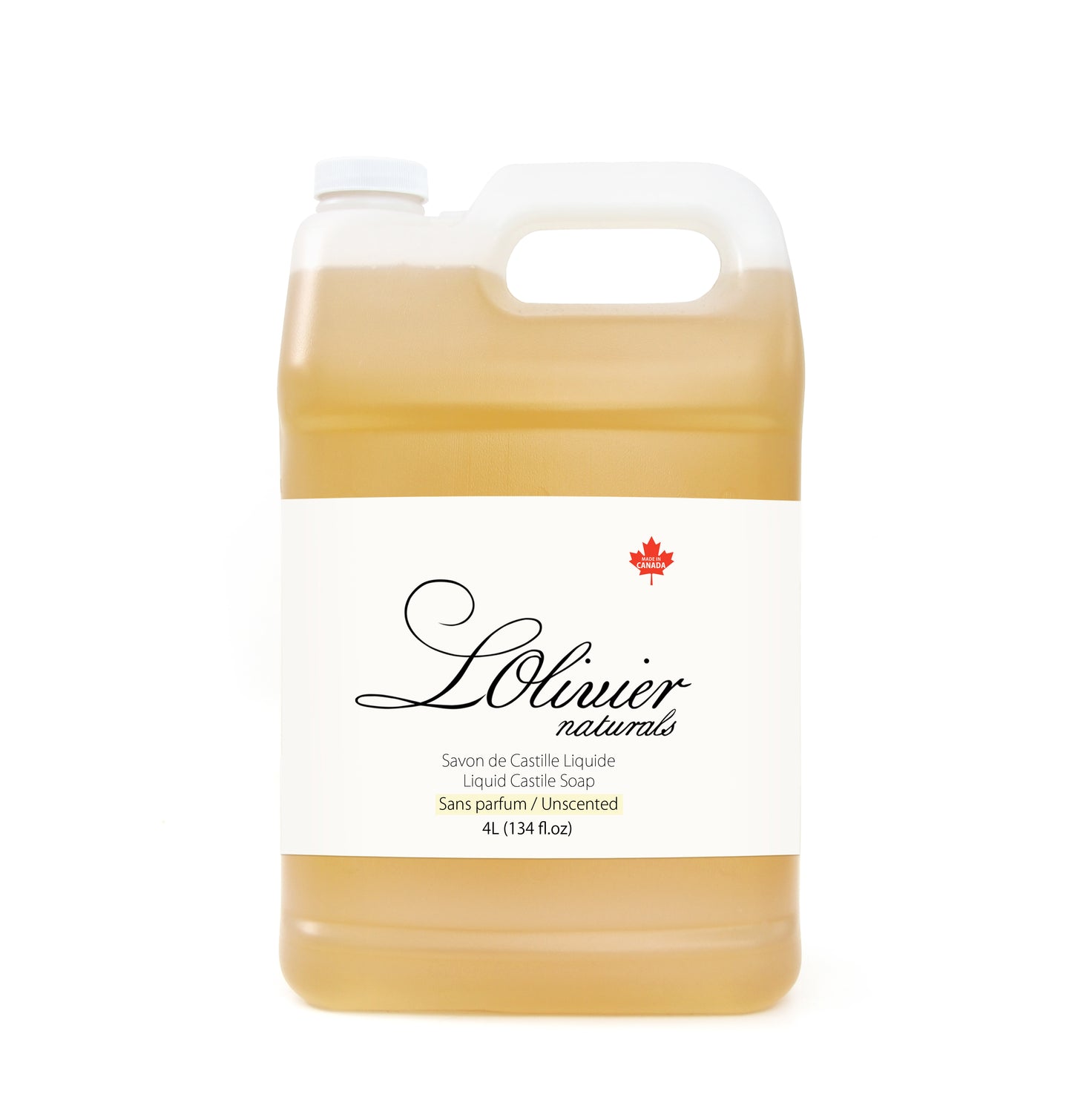 Pure Liquid Castile Soap Unscented Bulk Size