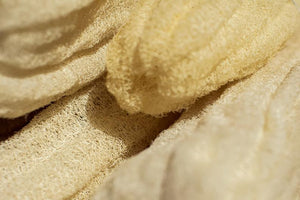 Natural Egyptian Loofah (Luffa) - Bath Sponge Loofah Body Scrubber - 6 Inchs
